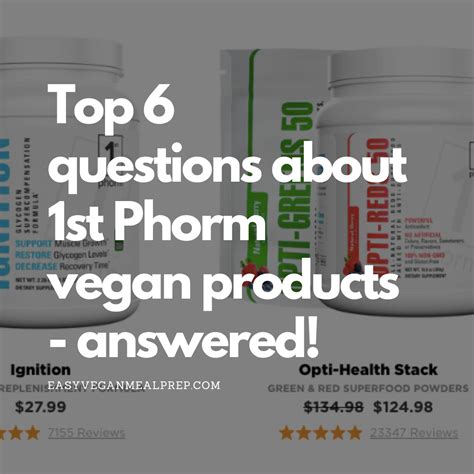 Are 1st Phorm products gluten free